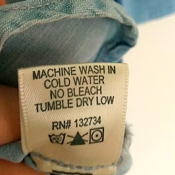 Chelsea & Violet Chambray Midi Shift Dress SZ XS - Picture 10 of 10